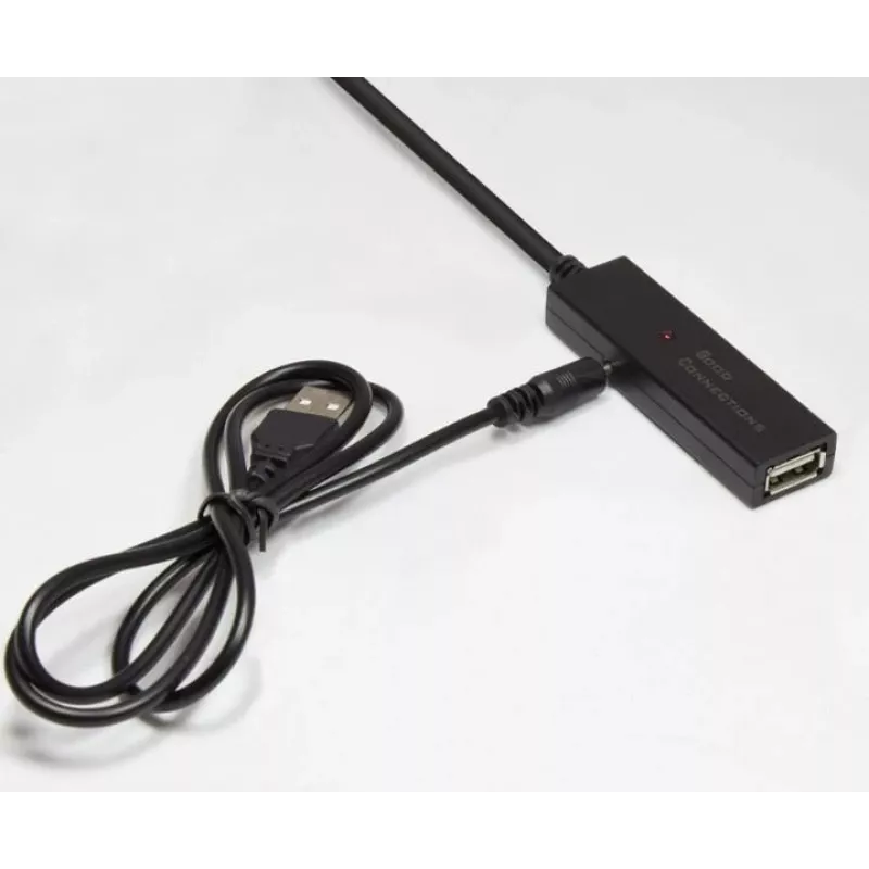 Good Connections GC-M0134 Cabo de extensão USB 2.0 20 m Preto com amplificador de sinal