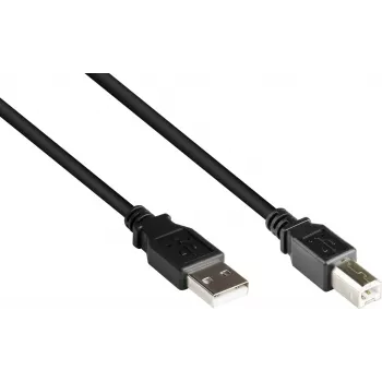 Cabo Good Connections USB 2.0 A para B, 0,25 m, preto