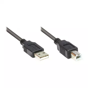 Cabo Good Connections USB 2.0 A para B, 0,25 m, preto