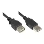 Good Connections cabo de extensão USB 2.0 EASY ficha A macho para fêmea A, preto, 0,5 m