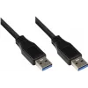 Good Connections Cabo USB 3.0, Type-A macho para Type-A macho, preto, 0,5 m 2712-S005
