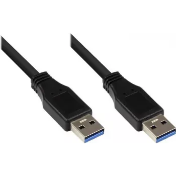 Good Connections Cabo USB 3.0, Type-A macho para Type-A macho, preto, 0,5 m 2712-S005
