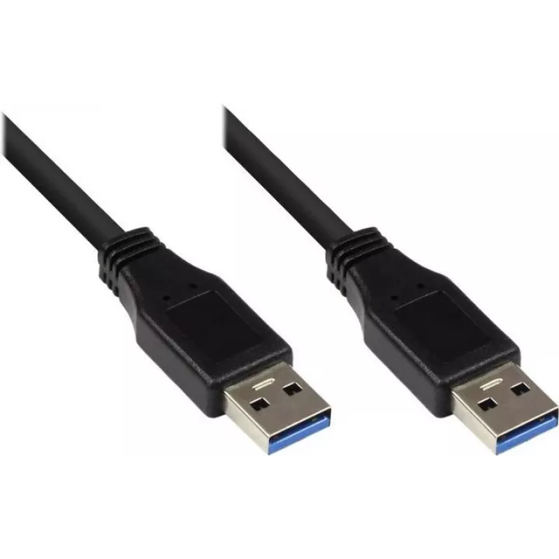 Good Connections Cabo USB 3.0, Type-A macho para Type-A macho, preto, 0,5 m 2712-S005