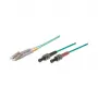 Cabo de patch de fibra ótica multimodo duplex OM3 GoodConnections 10m ST/LC aqua