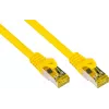 GoodConnections Cabo de patch RJ45 Cat.7 S/FTP PiMF sem halogéneos com proteção da patilha, amarelo 8070R-400Y