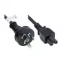 GoodConnections Cabo de Alimentação AC - Ficha Australiana para IEC C5 Trevo, 1,8 m, Preto