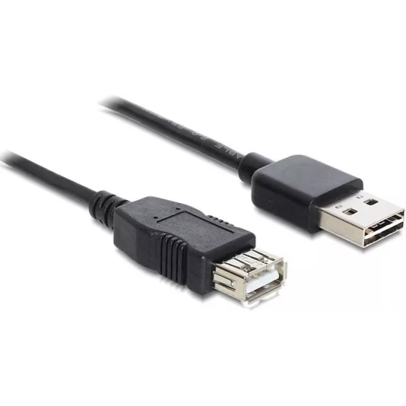 GoodConnections Alcasa 2511-EU01 cabo de extensão USB 2.0, ficha USB-A macho para USB-A fêmea, 1,8 m, preto