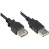 GoodConnections Alcasa 2511-EU01 cabo de extensão USB 2.0, ficha USB-A macho para USB-A fêmea, 1,8 m, preto