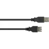 GoodConnections Alcasa 2511-EU01 cabo de extensão USB 2.0, ficha USB-A macho para USB-A fêmea, 1,8 m, preto
