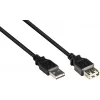 GoodConnections Alcasa 2511-EU01 cabo de extensão USB 2.0, ficha USB-A macho para USB-A fêmea, 1,8 m, preto