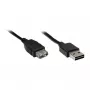 GoodConnections Alcasa 2511-EU01 cabo de extensão USB 2.0, ficha USB-A macho para USB-A fêmea, 1,8 m, preto