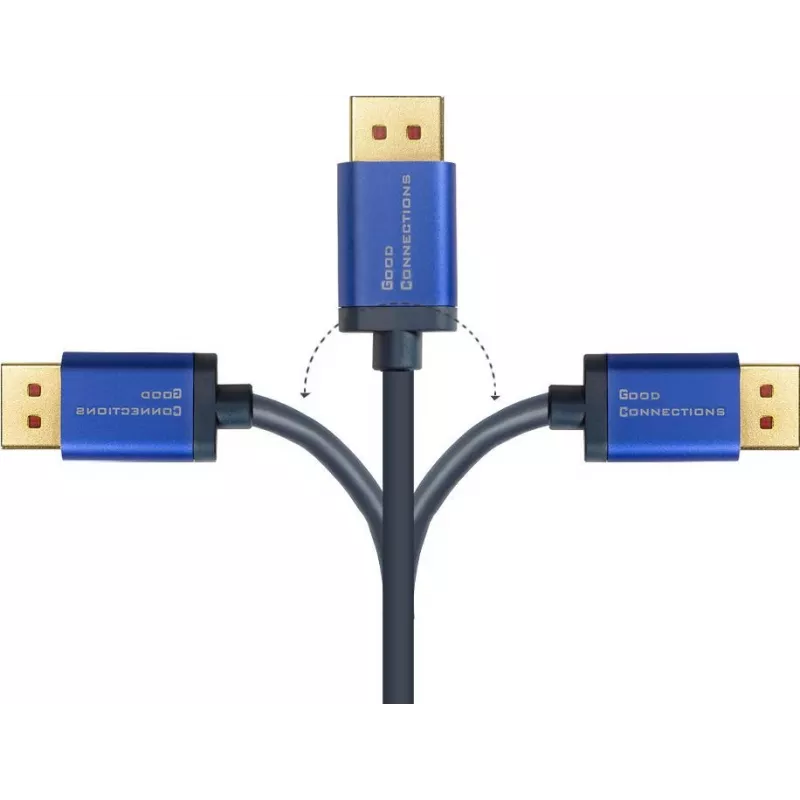 GoodConnections Alcasa 4824-SF010B Cabo Mini DisplayPort para DisplayPort 1m Azul 4K@60Hz