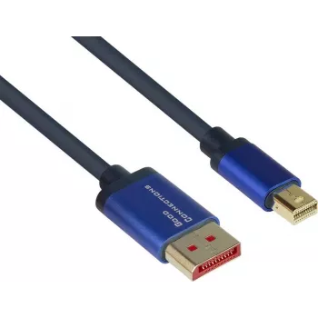 GoodConnections Alcasa 4824-SF010B Cabo Mini DisplayPort para DisplayPort 1m Azul 4K@60Hz