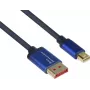 GoodConnections Alcasa 4824-SF010B Cabo Mini DisplayPort para DisplayPort 1m Azul 4K@60Hz