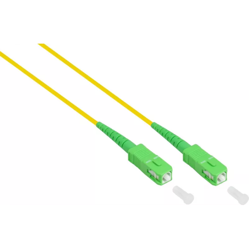 GoodConnections Alcasa LW-S920SASA OS2 Cabo de patch de fibra ótica monomodo LC para SC, 20 m, amarelo, LSZH
