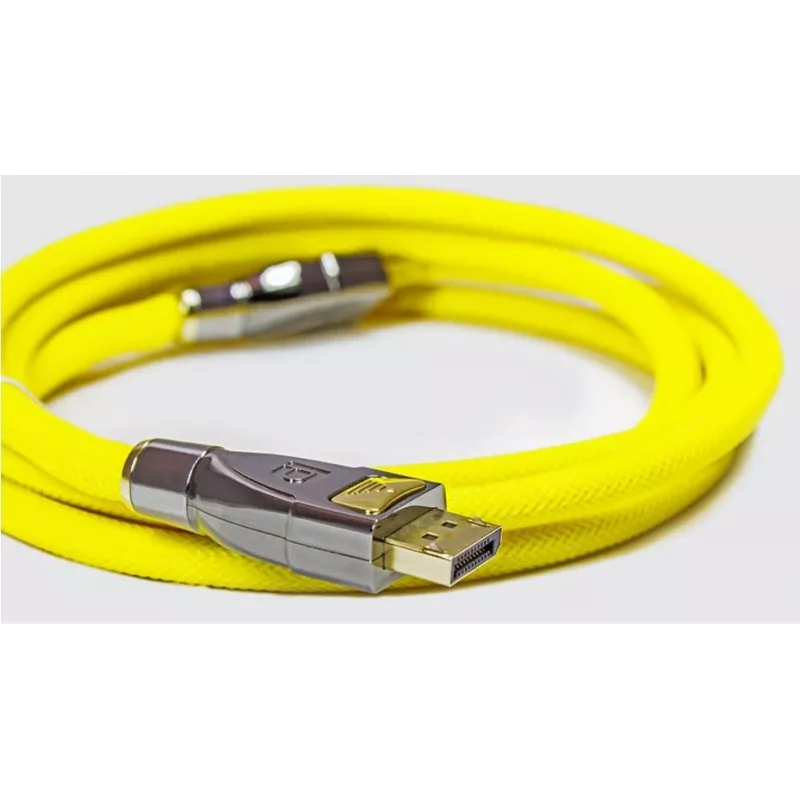 GoodConnections Alcasa Python Cabo DisplayPort 1.4 8K 60Hz 2m macho a macho Dourado GC-M0074