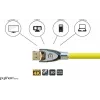 GoodConnections Alcasa Python Cabo DisplayPort 1.4 8K 60Hz 2m macho a macho Dourado GC-M0074