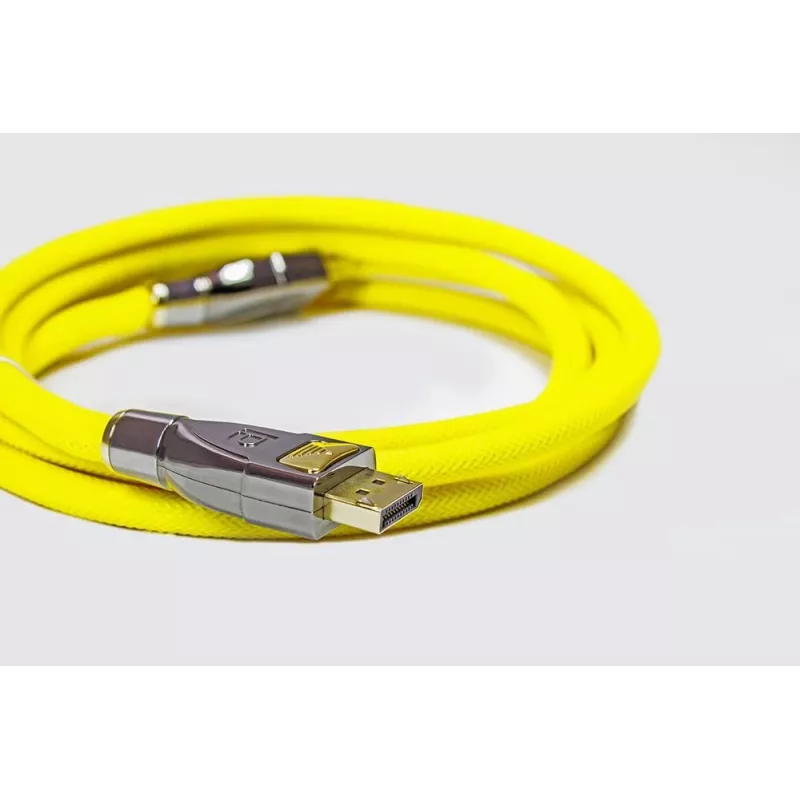 GoodConnections Alcasa Python Cabo DisplayPort 1.4 8K 60Hz 2m macho a macho Dourado GC-M0074