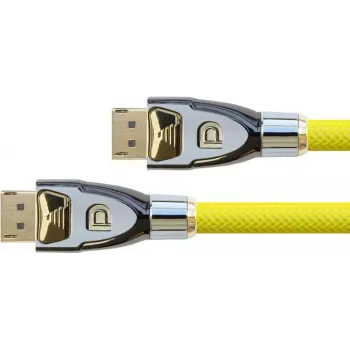 GoodConnections Alcasa Python Cabo DisplayPort 1.4 8K 60Hz 2m macho a macho Dourado GC-M0074