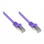 GoodConnections Alcasa cabo de rede RJ45, Cat5e, UTP, 0,15m, banhado a ouro, violeta