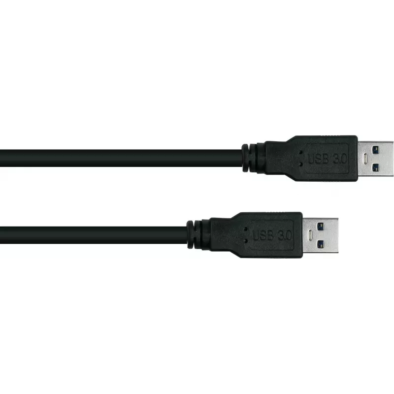 GoodConnections Cabo Alcasa UK30P-AA-030S USB 3.2 Gen 1 – USB-A para USB-A, 3 m, Preto