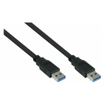 GoodConnections Cabo Alcasa UK30P-AA-030S USB 3.2 Gen 1 – USB-A para USB-A, 3 m, Preto
