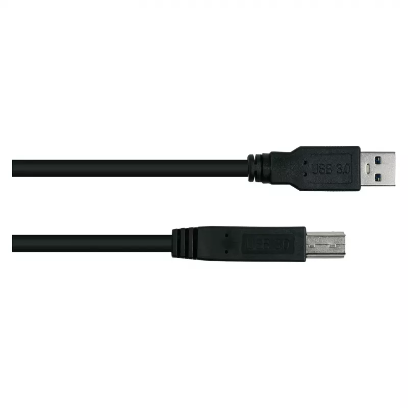 GoodConnections Alcasa UK30P-AB-005S Cabo USB 3.2 Gen 1, USB-A para USB-B, 0,5 m, preto