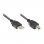 GoodConnections Alcasa cabo USB 2.0 A/B 1m preto