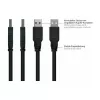 GoodConnections Alcasa UK20P-AEA-005S Cabo de extensão USB 2.0 para painel, USB-A macho para USB-A fêmea, 0,5 m, preto