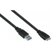 Cabo GoodConnections Alcasa USB 3.2 Gen 1, USB-A para Micro-USB B, 1 m, preto
