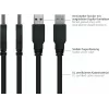 Cabo GoodConnections Alcasa USB 3.2 Gen 1, USB-A para Micro-USB B, 1 m, preto
