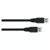 GoodConnections Alcasa cabo patch USB 3.2 Gen 1 Type-A para Type-A 0,5 m preto (UK30P-AA-005S)