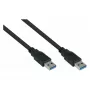 GoodConnections Alcasa cabo patch USB 3.2 Gen 1 Type-A para Type-A 0,5 m preto (UK30P-AA-005S)
