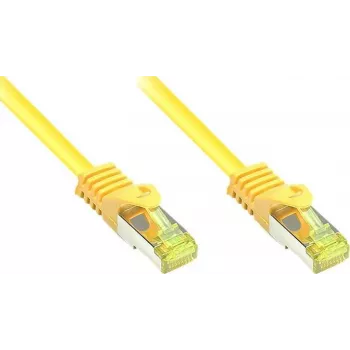 Cabo de patch Cat.7 RJ45 GoodConnections - 25m, amarelo, S/FTP PiMF, sem halogéneos, 600MHz (8070R-250Y)