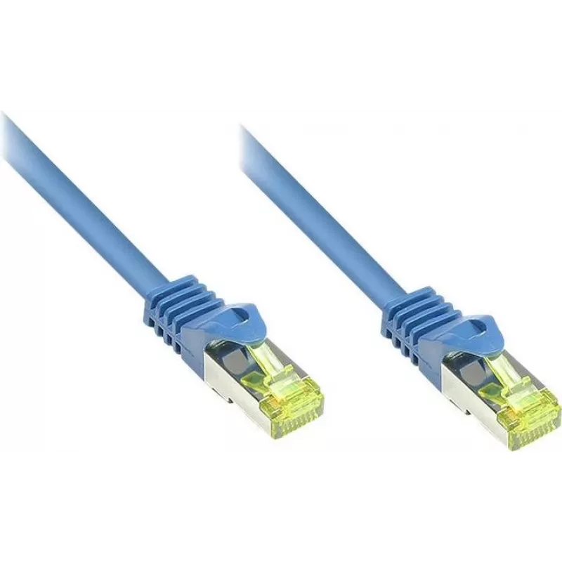 GoodConnections Cabo de rede Cat.7 S/FTP RJ45, 15m, azul, sem halogéneos, 600MHz, proteção da patilha 8070R-150B
