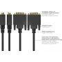 GoodConnections Cabo de ligação DisplayPort para DVI-D 24+1 - Contactos banhados a ouro 24K - OFC - Preto - 5m