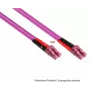 GoodConnections Cabo patch de fibra ótica LC/LC Duplex OM4 Multimodo, 2 m, aqua, LSZH LW-802LC4
