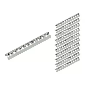 GoodConnections Marcadores numéricos para cabos de fibra ótica LC, de 10 a 100 em passos de dez, conjunto de 10 peças (GC-N0071)