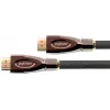 Cabo HDMI de alta velocidade GoodConnections PYTHON Series com Ethernet, 4K UHD 60Hz, 18Gbps, banhado a ouro, trança de nylon, 3m, Preto (GC-M0018)