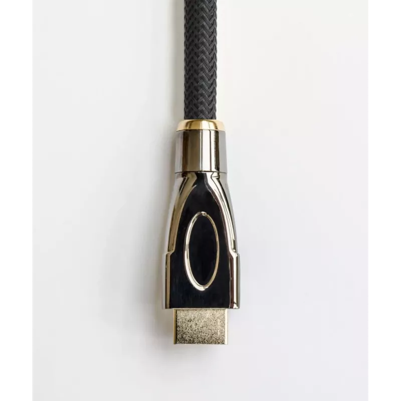 Cabo HDMI de alta velocidade GoodConnections PYTHON Series com Ethernet, 4K UHD 60Hz, 18Gbps, banhado a ouro, trança de nylon, 3m, Preto (GC-M0018)