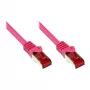 GoodConnections RNS® Cabo patch Cat. 6 S/FTP com proteção de lingueta, 20m, magenta