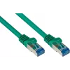 GoodConnections RNS® Cabo de patch Cat. 6A S/FTP sem halogéneos com proteção da patilha, 3 m, verde