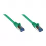 GoodConnections RNS® Cabo de rede Cat.6A S/FTP com proteção anti-dobras, PiMF, LSZH, 500 MHz, verde, 10 m (8060-H100G)