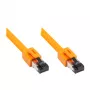 GoodConnections RNS® Cat.8.1 S/FTP Cabo de rede, LSZH, 2000MHz, 40Gbit/s, Laranja, 1,5m