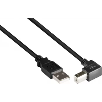GoodConnections cabo USB 2.0 A para B angular para baixo 2m preto