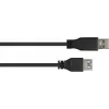 GoodConnections Cabo de extensão USB 3.0 – ficha A para conector fêmea A, 1,8 m, Preto (2711-S02)