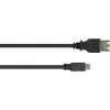 GoodConnections cabo adaptador USB-OTG, ficha Micro-USB Type-B para conector fêmea USB Type-A, USB 2.0, 0,1 m, preto