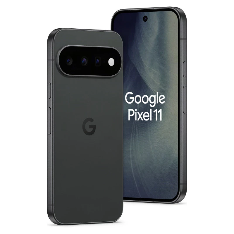 Google Pixel 11 5G smartphone, 6,3 polegadas OLED 120Hz, 12GB RAM, 256GB armazenamento, Dual-SIM, Obsidian, Android 15, UE/Reino Unido