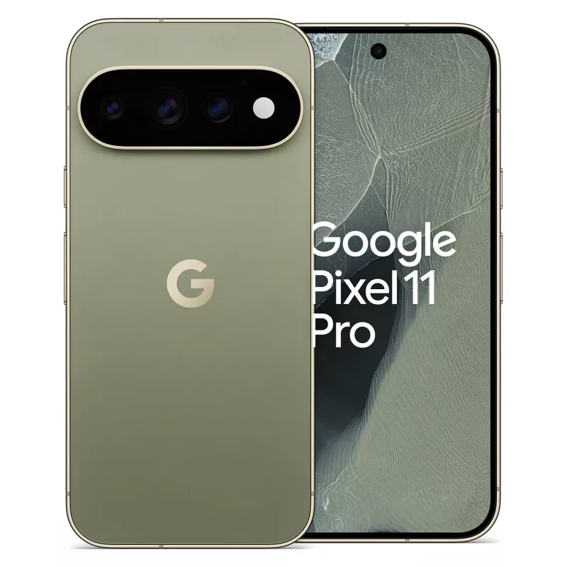Google Pixel 11 Pro 5G Smartphone, 12GB RAM, 256GB armazenamento, 6,3 polegadas OLED 120Hz ecrã, Oliva