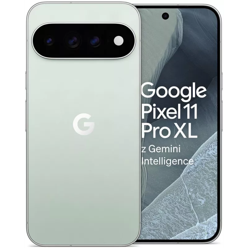 Google Pixel 11 Pro XL 5G smartphone, 12GB RAM, 256GB armazenamento, 6,8 polegadas OLED 120Hz, Dual SIM, Fog